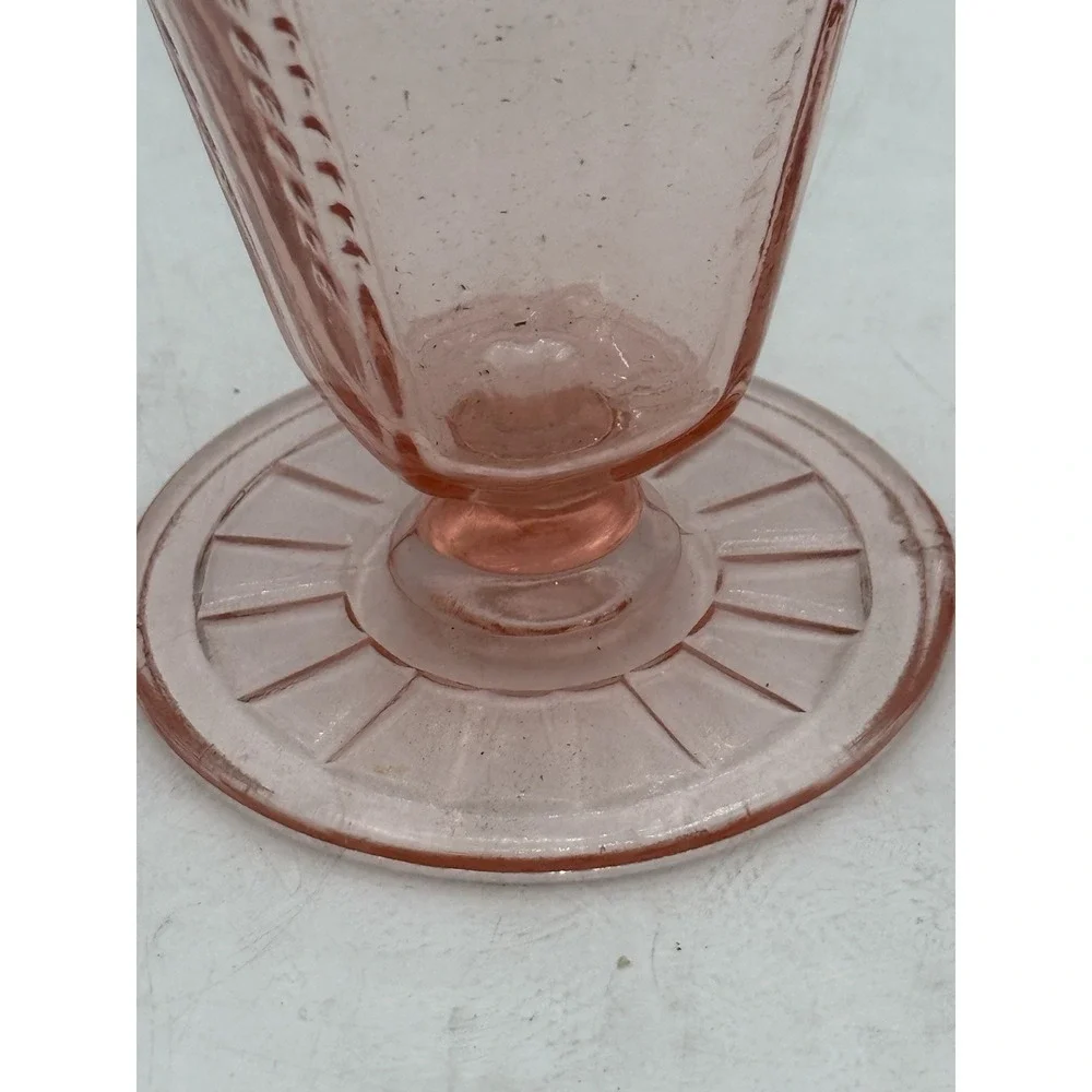 Anchor Hocking Glass MAYFAIR Open Rose Pink 5-1/2